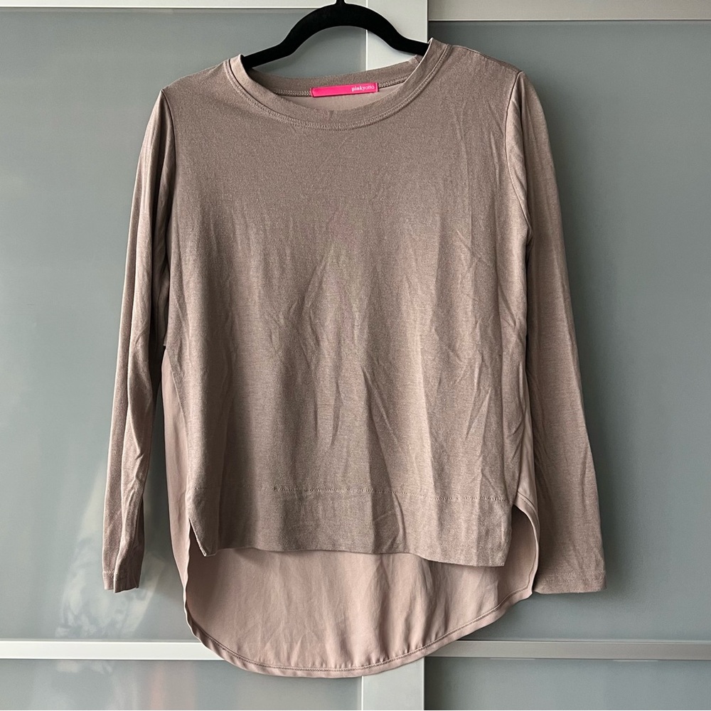 pinkyotto beige top